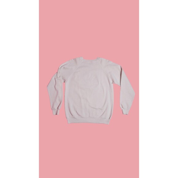 1980s-1990s HANES ACTIVEWEAR. Pullover Sweater W/Ginger Orange CAT Portrait. M-L - Picture 3 of 10